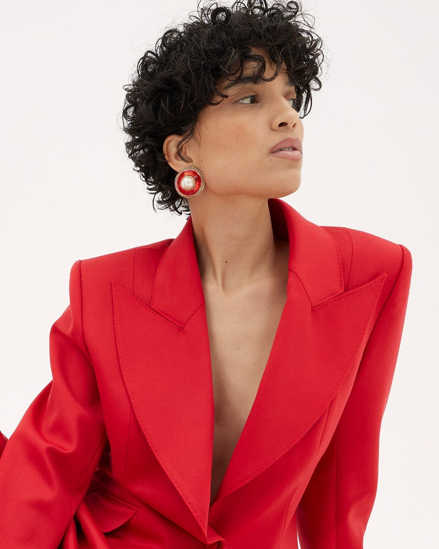 The Red Tailored Suit