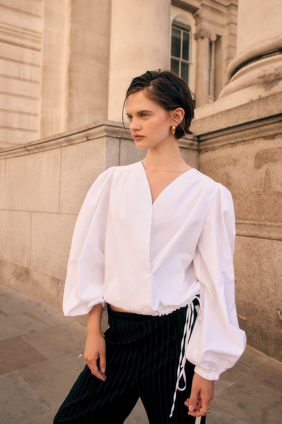 WHITE POPLIN SHIRT