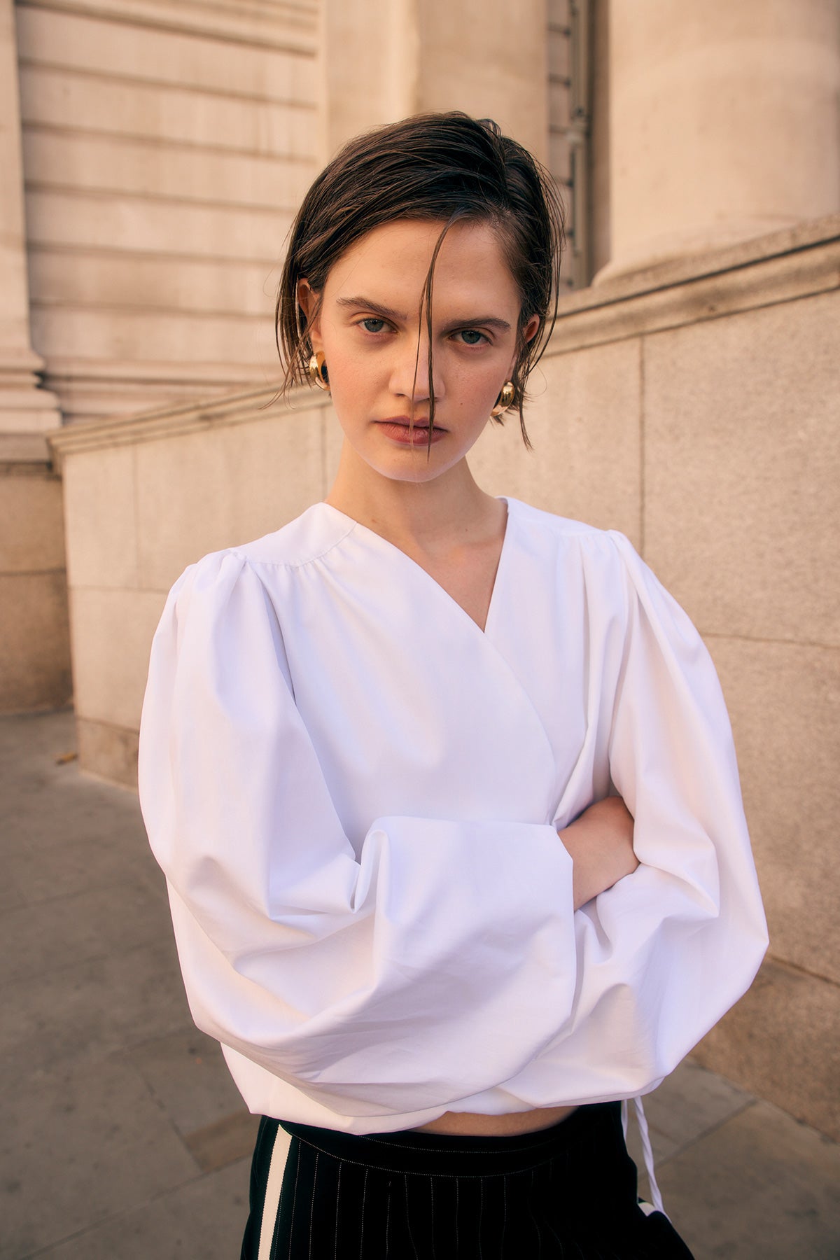 WHITE POPLIN SHIRT
