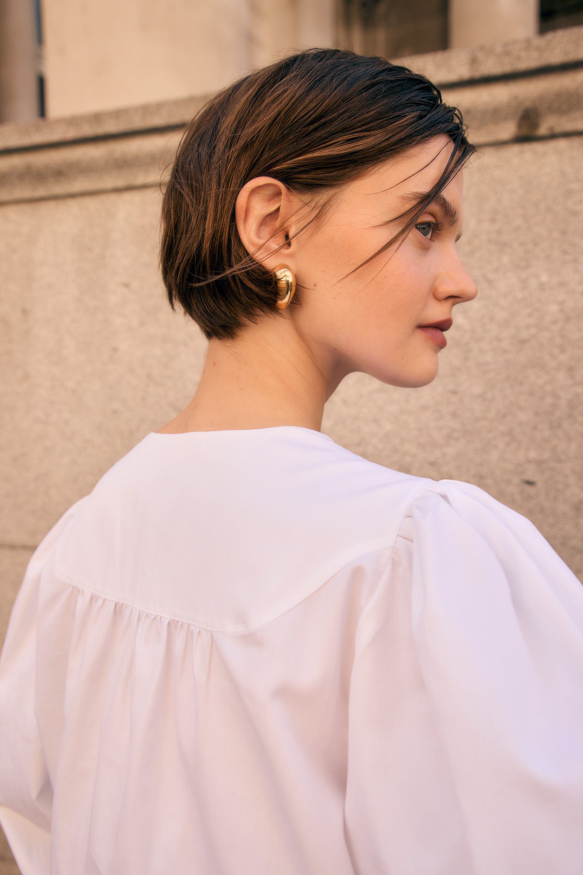 WHITE POPLIN SHIRT