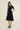 A-LINE MIDI DRESS IN JET BLACK